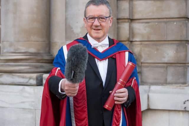 Allan Little was made an Honorary Doctorate of Arts at Edinburgh Napier University