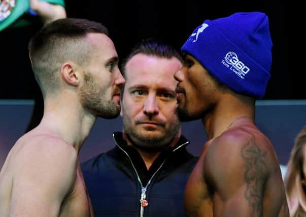Josh Taylor and Ryan Martin square up ahead of Saturday's fight