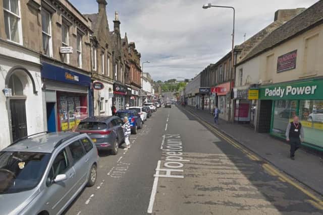 The armed thug threatened a staff member of a bookmakers in Hopetoun Street on Friday. Picture: Google Maps