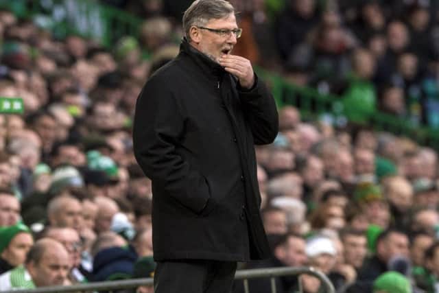 Hearts manager Craig Levein was very critical of himself following defeat to Celtic. Picture: SNS/Alan Harvey