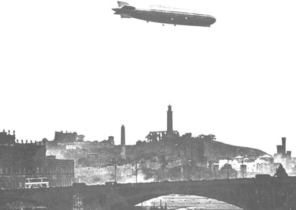 On the evening of 2 April 1916 German zeppelins attacked Edinburgh. Picture: Contributed