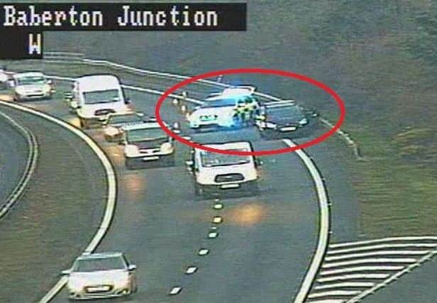 A car broke down on the City Bypass at Baberton this morning.