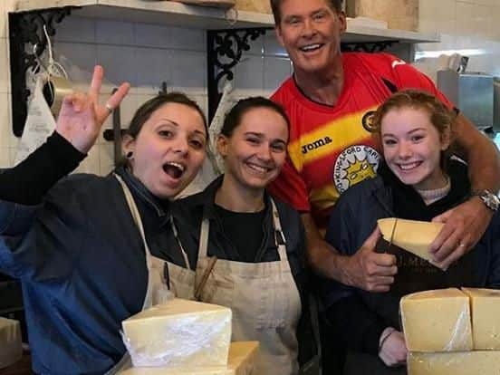 David Hasselhoff in IJ Mellis. Pic: David Hasselhoff's Instagram