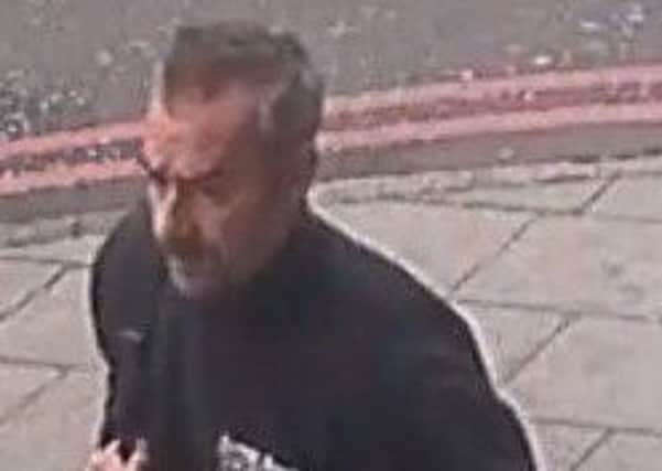 Police are keen to speak to the man pictured. Picture: Police Scotland handout