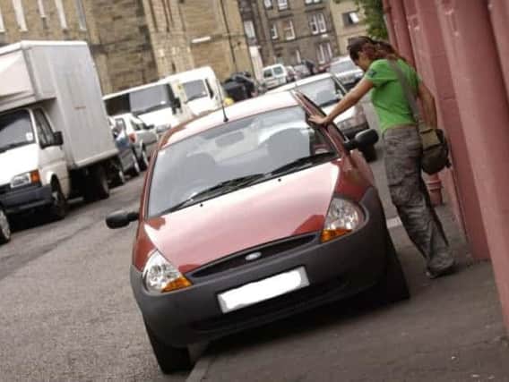 Pavement parking would be banned under the Transport (Scotland) Bill. Picture: Kate Chandler