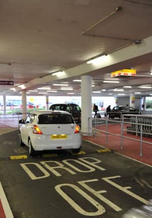 The new drop off zone at Edinburgh Airport. TS News