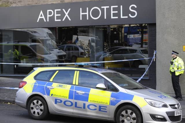The hotel has been cordoned off by police. Picture: Neil Hanna