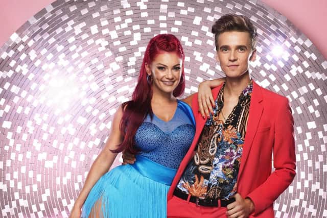 Dianne Buswell and Joe Sugg have been confirmed as in a relationship after making the Strictly Come Dancing final. Picture: Ray BurmistonBBC