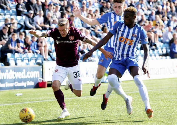 Hearts' Callumn Morrison in action against Kilmarnock earlier in the season. Picture: SNS/Craig Williamson