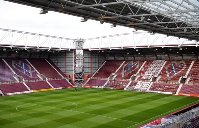 A general view of Tynecastle Park ahead of Hearts' match with Kilmarnock. Picture: SNS Group