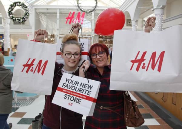 Mum and daughter Narelle and Sharee Shearer at the opening of the new H&M store in Livingston.