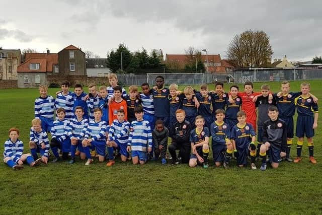 Currie Star Blues 13s and Edinburgh South line up ahead of their clash in the Edinburgh Cup