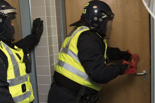Police seized almost two thousand pounds worth of drugs at the property in Gorebridge.
