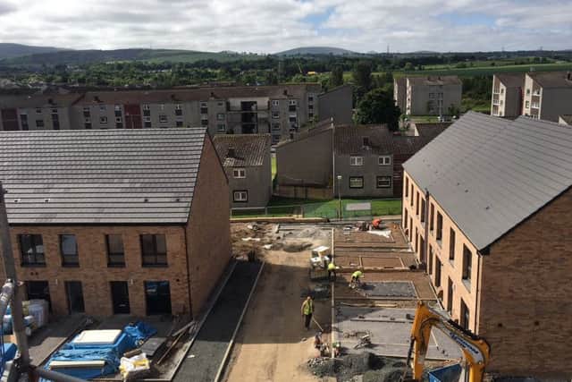 Homes under construction at Calder Gardens and our award winning Leith Fort development