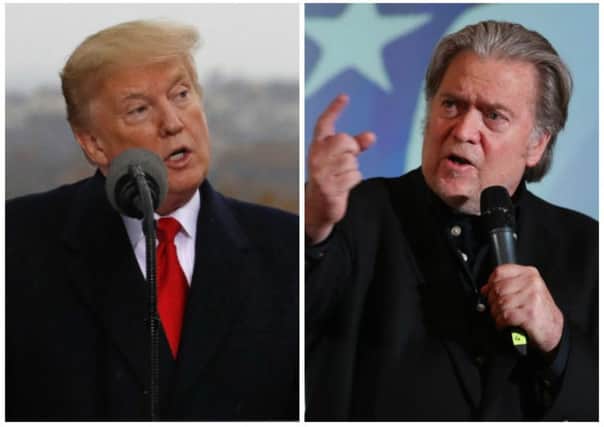 Trump's former White House strategist Steve Bannon is taking part in the News Xchange 2018 conference in Edinburgh. Picture: PA/PA