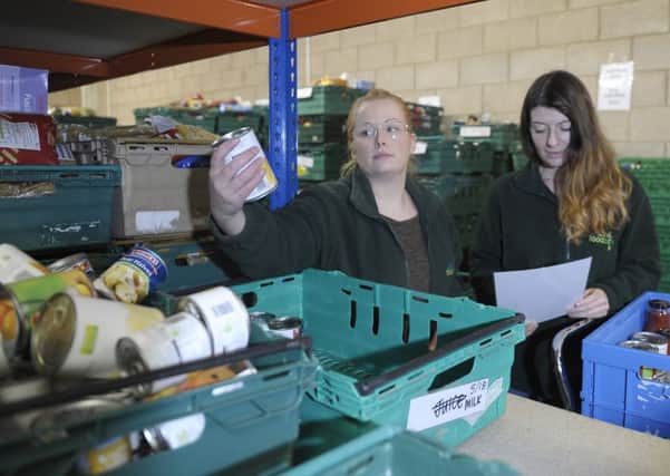 Food bank use is on the increase across Scotland. Picture: Neil Hanna