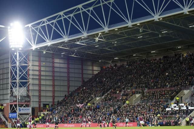 Â£4.5 million has been donated towards Hearts' stadium redevelopment