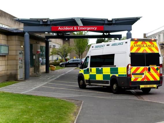An ambulance arrives at an accident and emergency department. Pic: Shutterstock