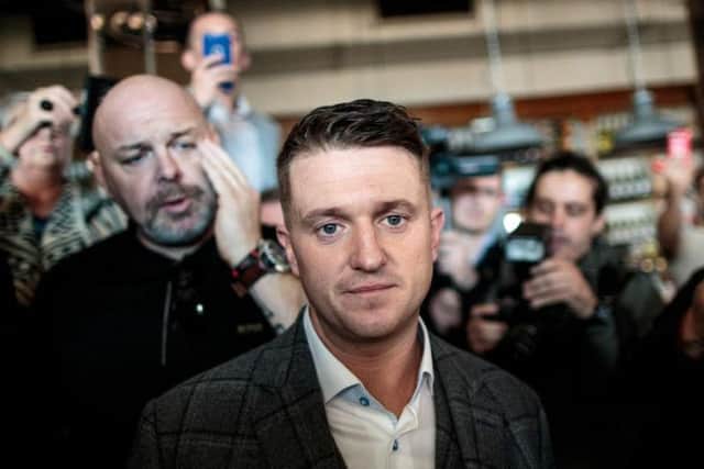Tommy Robinson stated his intent to visit Tynecastle Park in an Instagram post (Photo: Getty)