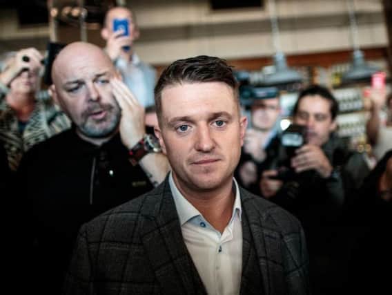 Tommy Robinson stated his intent to visit Tynecastle Park in an Instagram post (Photo: Getty)