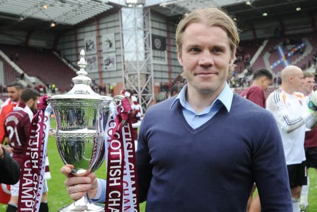 Neilson won the Championship title with Hearts in season 2014-15