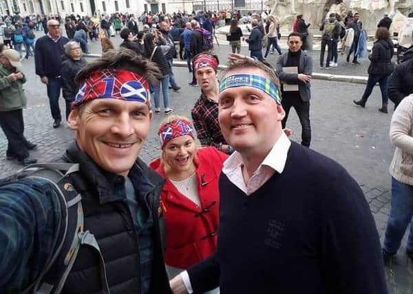 Rob Wainwright and doddie Weir will be handing out headbands for the My Name'5 doddie' MND Foundation in Edinburgh on Friday night (along with other former Scotland players) and then on Saturday on the royal Mile