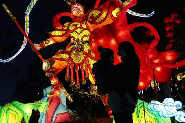 The Giant Lanterns of China at Edinburgh Zoo. Picture: Stewart Attwood.