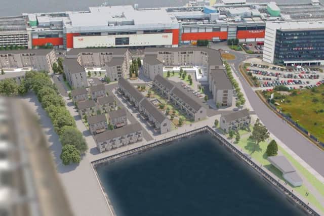 Nearly 400 homes will be built on Leith's harbourside.