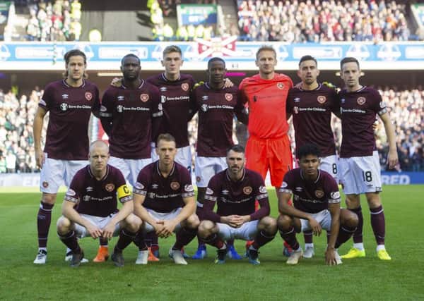 Nine new signings started for Hearts in the Betfred Cup semi-final against Celtic. Picture: SNS/Craig Foy