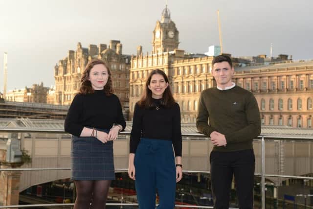 The lucky candidates who bagged the dream jobs were Eilidh Dunnett, 33, Carole Bold, 32 and Karl Saunders, 24. Picture: Jon Savage