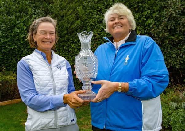 2019 Solheim Cup captain Catriona Matthew with newly-appointed vice captain Laura Davies. Picture: Tristan Jones