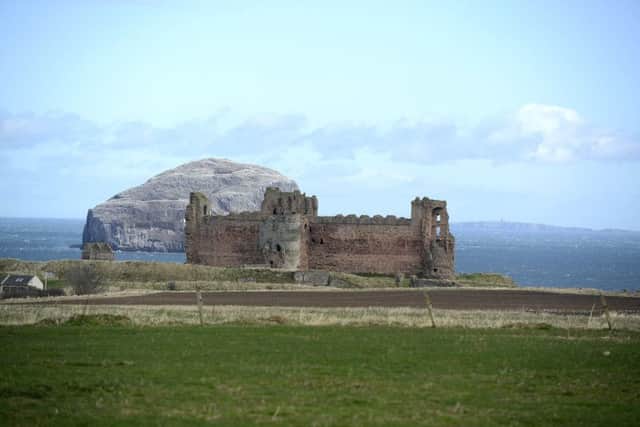 Three in one,
Tantallon Castle, Bass Rock and The Isle of May.
Pic: JPI
