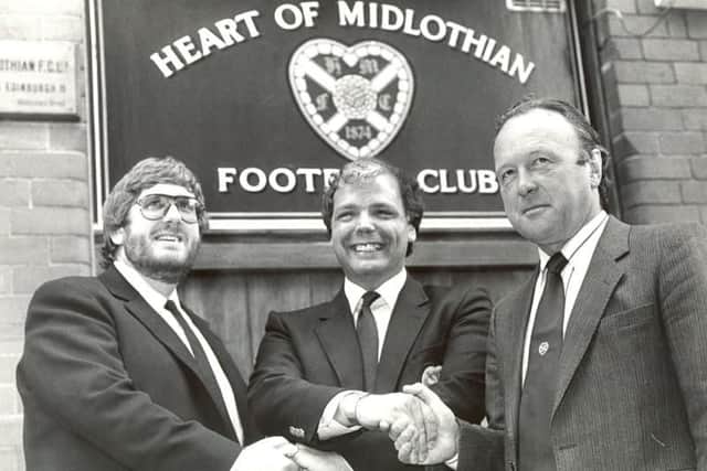 HEARTS DIRECTORS L TO R DOUGLAS PARK, WALLACE MERCER AND PILMAR SMITH