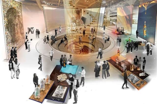 An artists impression of the proposed Johnnie Walker Centres interior