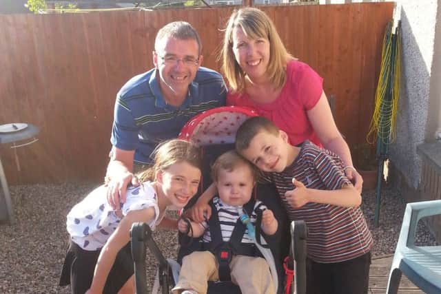 The Orr family: dad Sandy, mum Kirsty, sister Katie, Frazer and brother Sandy
