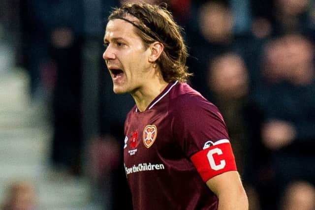Peter Haring's form has helped him assume the role of Hearts captain