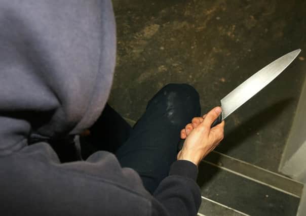 The numbers of criminals found carrying knives on Edinburgh streets has risen by more than a quarter. Picture: PA Wire