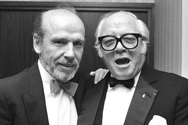 John Gibson with Sir Richard Attenborough, right, ÿin 1990 (Picture: Albert Jordan)