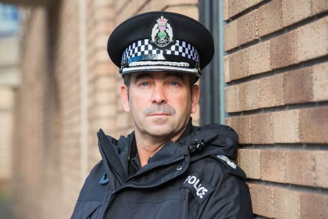 Chief Supt Gareth Blair at St Leonards Police Station, Bonfire night interview