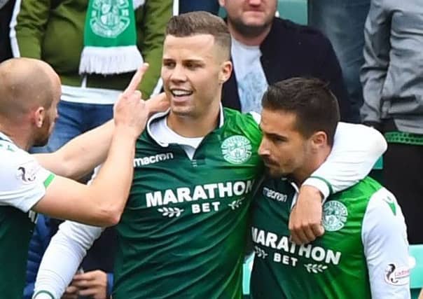 Florian Kamberi, left, and Jamie Maclaren scored 17 goals between them during the second part of last season
