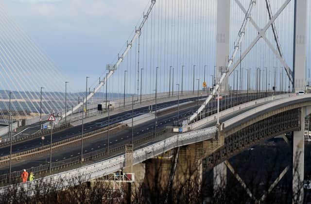 The trial scheme will run on the Forth Road Bridge. Picture: Lisa Ferguson