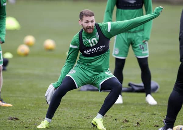 Martin Boyle has returned fit and ready to play his part for Hibs after scoring for Australia in midweek. Pic: SNS
