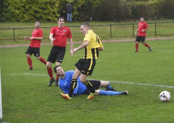 Lothian Thistle could not take their chances against Dalkeith Thistle and paid the price. Pic: Greg Macvean