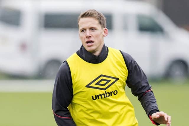 Christophe Berra has not played for Hearts since August. Pic: SNS