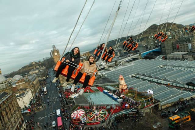The Star Flyer in the city centre has been shutdown temporarily. Picture: Edinburgh's Christmas