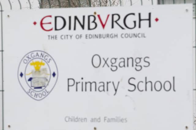 Oxgangs Primary School, Edinburgh, which is one of 17 schools closed in the city due to safety concerns.  Picture: Centre Press