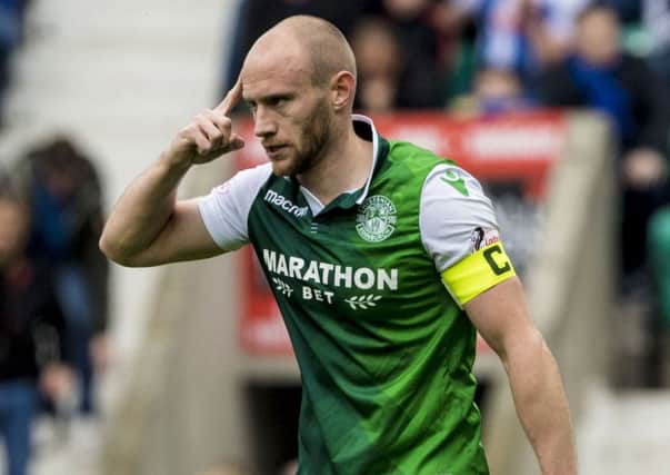 Hibs have not lost a competitive match with David Gray in the team this season. Pic: SNS