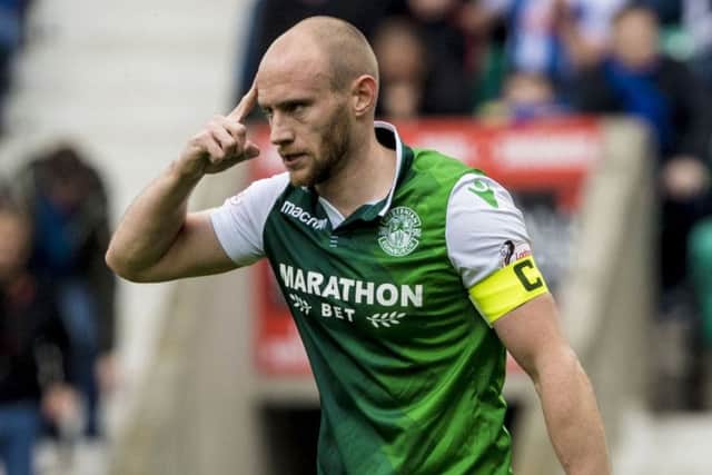 Hibs have not lost a competitive match with David Gray in the team this season. Pic: SNS