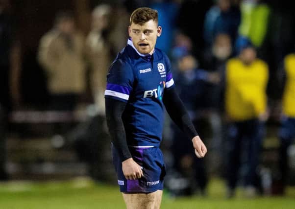 Scotland U20 and Club international 
George Taylor will make his Edinburgh debut on Friday against Munster. Picture: SNS