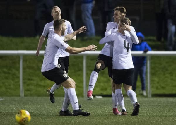 City's Liam Henderson, right, celebrates his late equaliser in the William Hill Scottish Cup against Inverness Caledonian Thistle